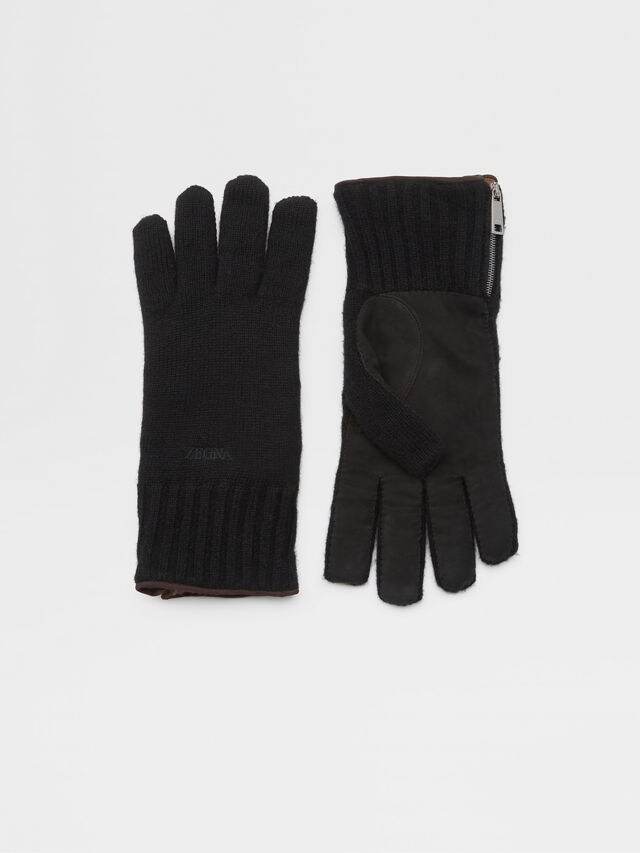 Black Oasi Cashmere Gloves Main product photo
