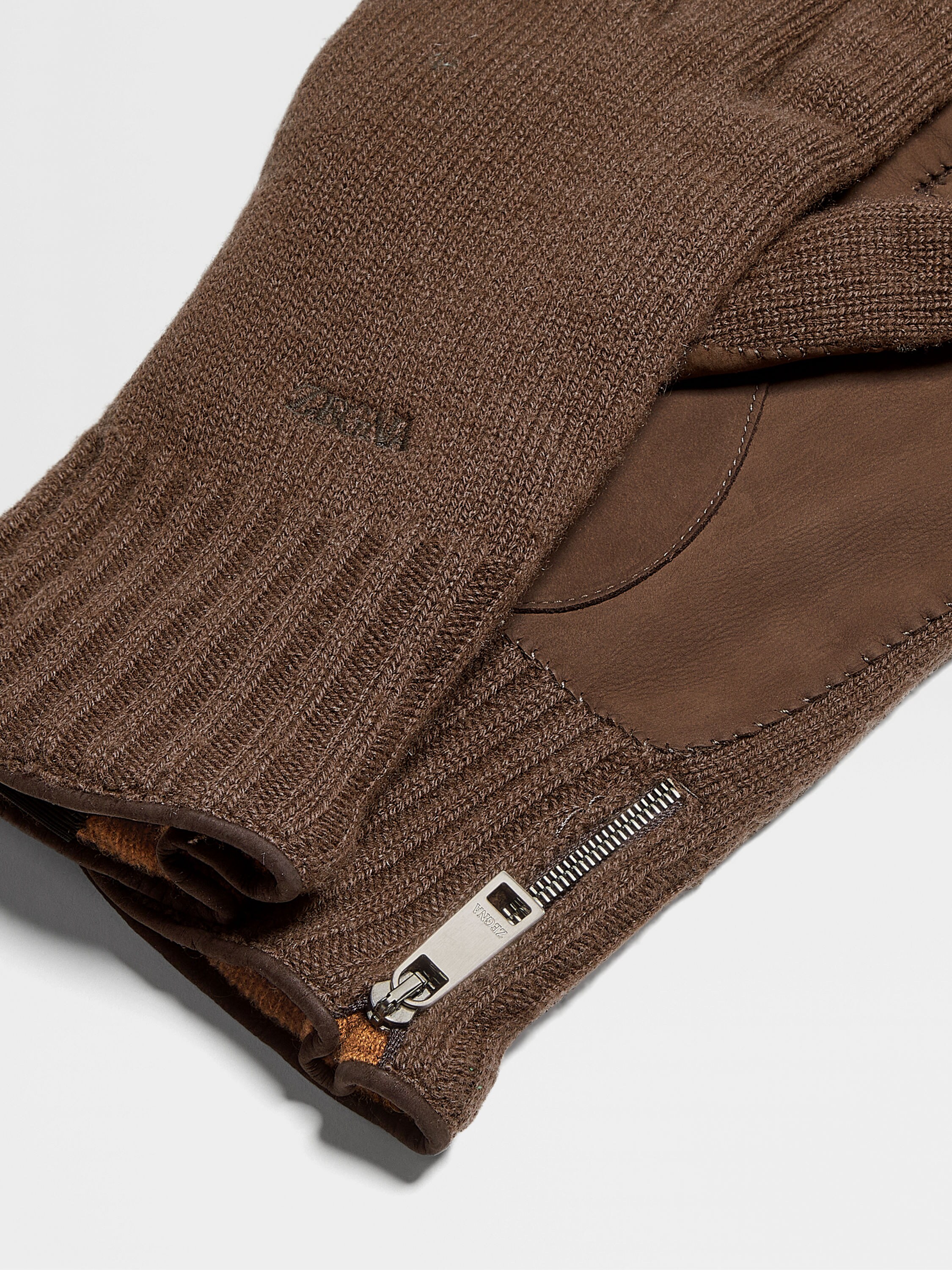 Brown Oasi Cashmere Gloves Product detail photo #1