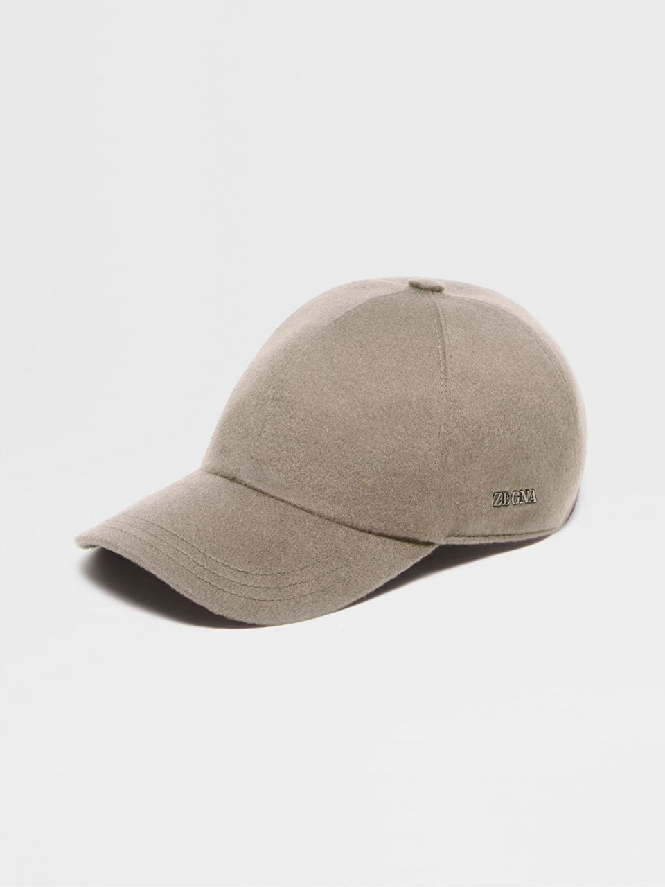 Logo cashmere baseball cap