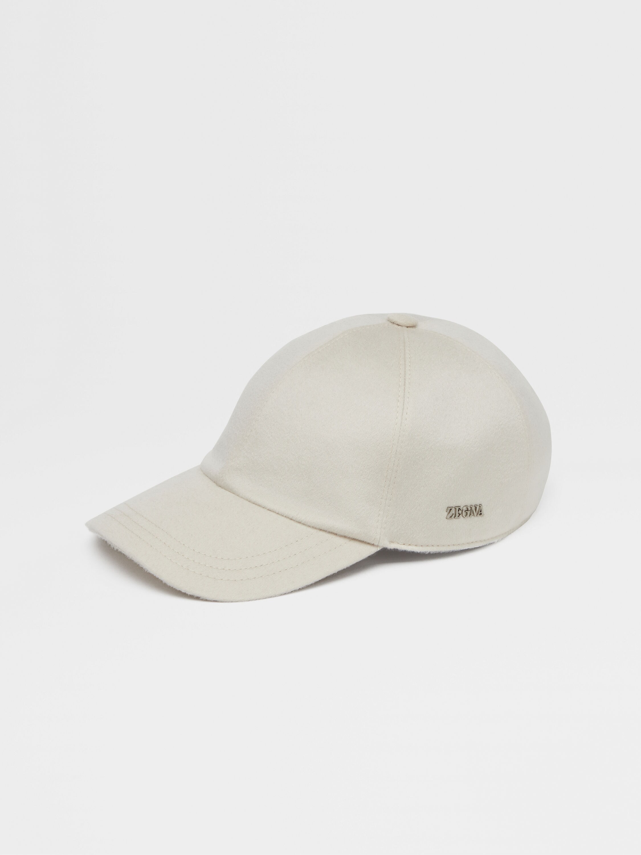 White Oasi Cashmere Baseball Cap FW23 27933134 | Zegna US