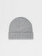 Dark Grey Oasi Cashmere Beanie Product detail photo #2