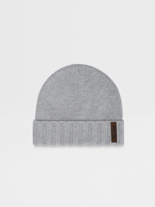 Dark Grey Oasi Cashmere Beanie Main product photo