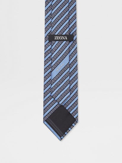 ライトブルー CENTO FILI シルク&コットンタイ FW24 29973629 | Zegna JP