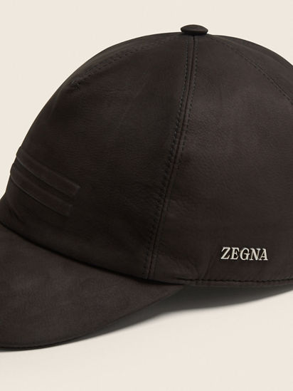 Dark Brown SECONDSKIN Baseball Cap SS26 30343340 | Zegna SG