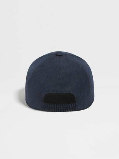 Dark Blue Oasi Lino Baseball Cap SS25 30343472 | Zegna TR Dark Blue Oasi Lino Baseball Cap SS25 30343472 | Zegna TR