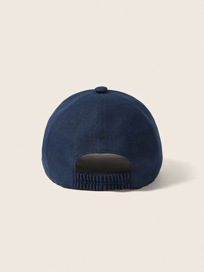 Navy Blue Oasi Lino Baseball Cap SS26 30343472 | Zegna KR