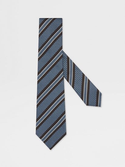 Light Blue Silk Tie FW24 31857107 | Zegna TH
