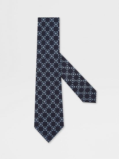 Dark Blue Silk Tie SS25 31872648 | Zegna US