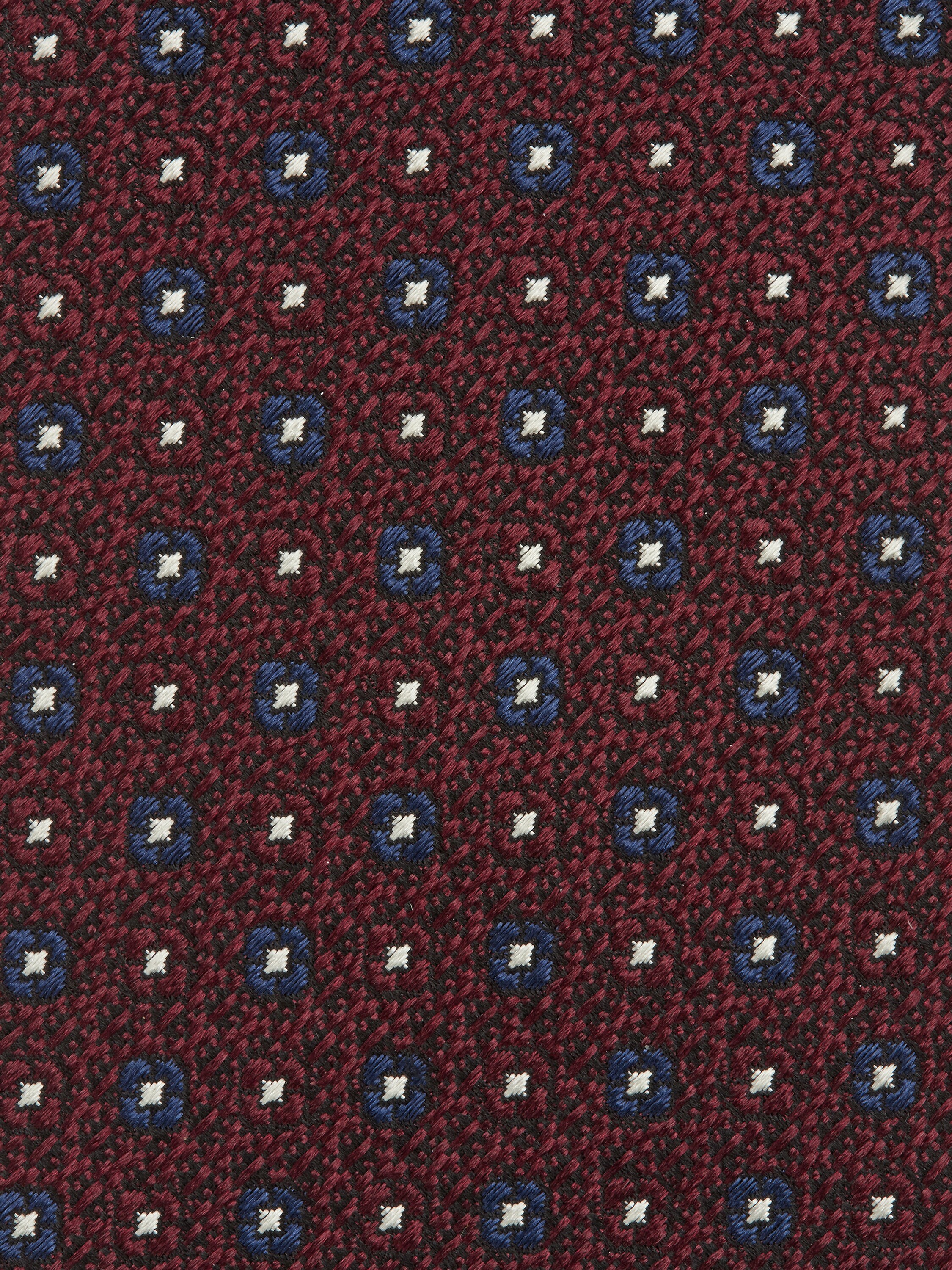 Burgundy Silk Tie Product detail photo #1
