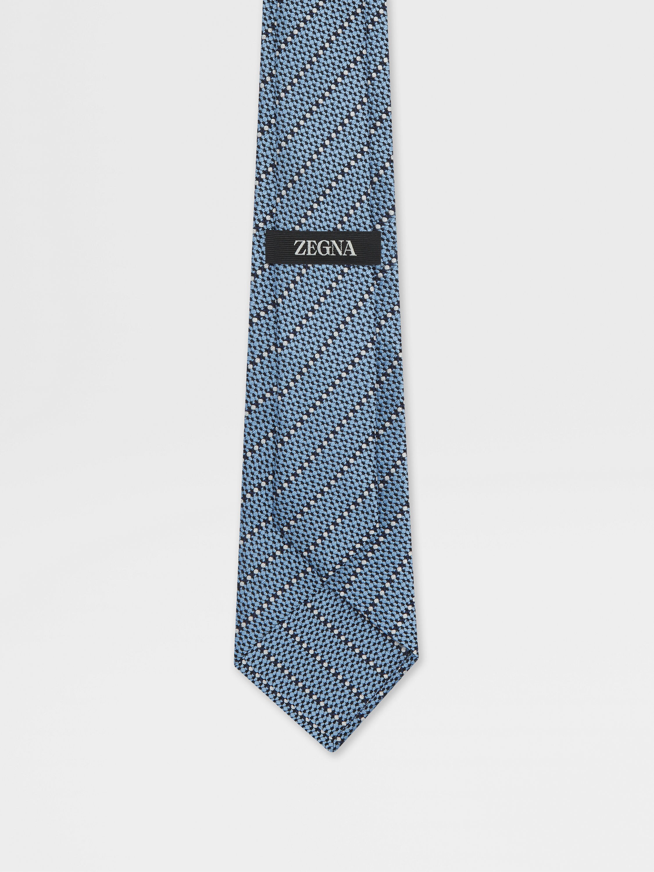 Light Blue Silk Tie Product detail photo #2