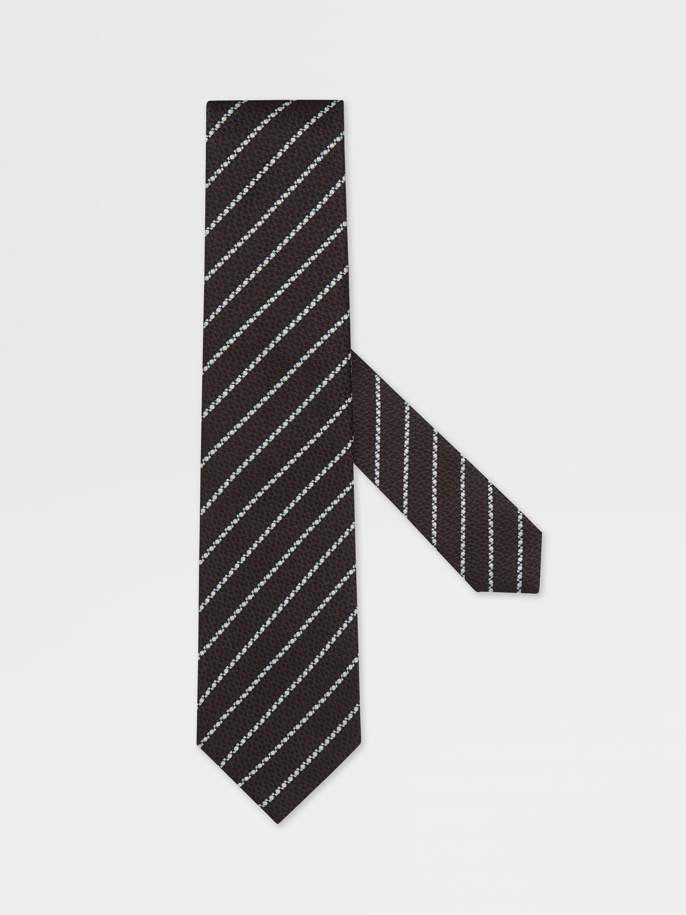 Dark Brown Silk Tie Main product photo