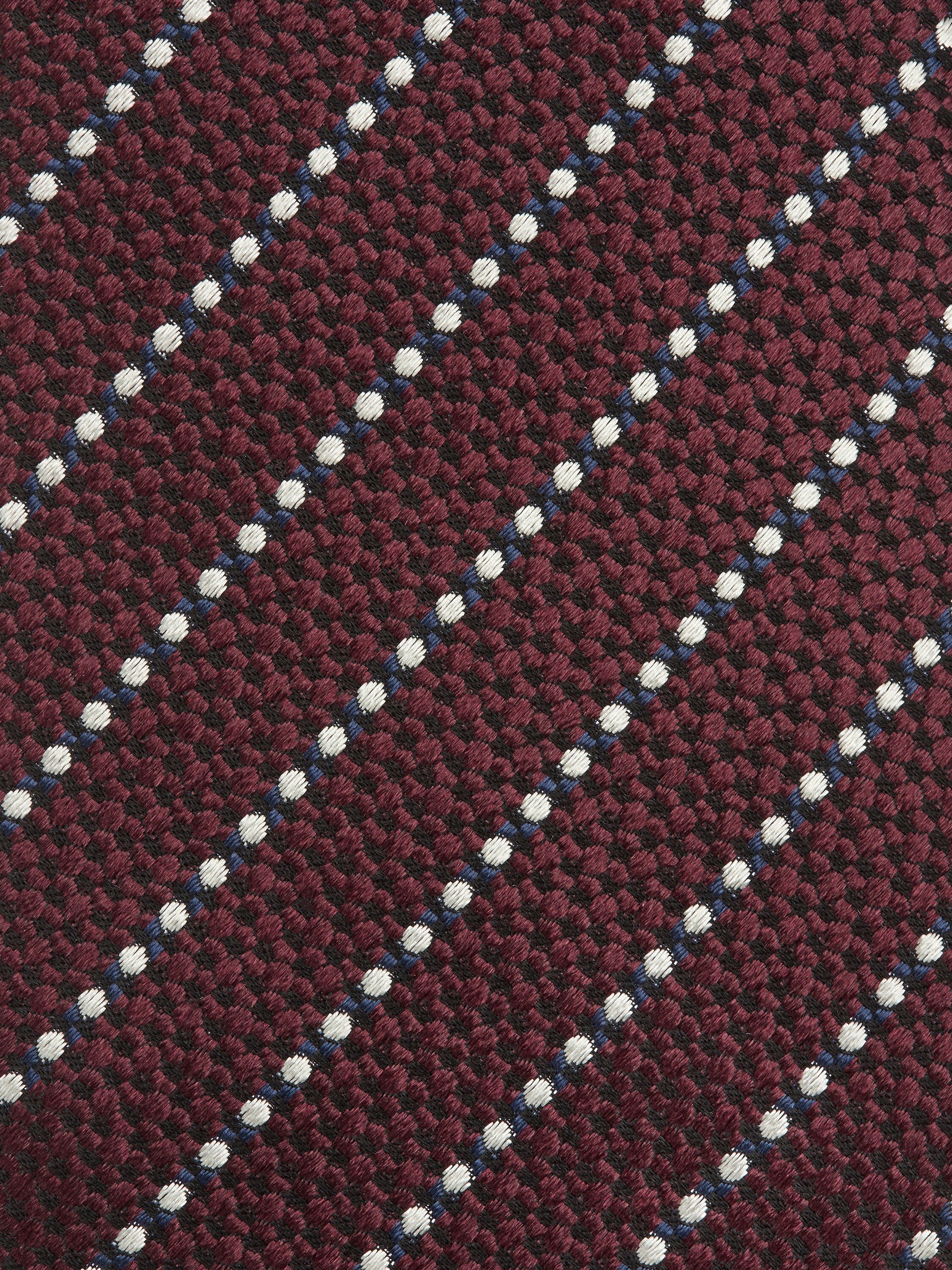 Burgundy Silk Tie Product detail photo #1