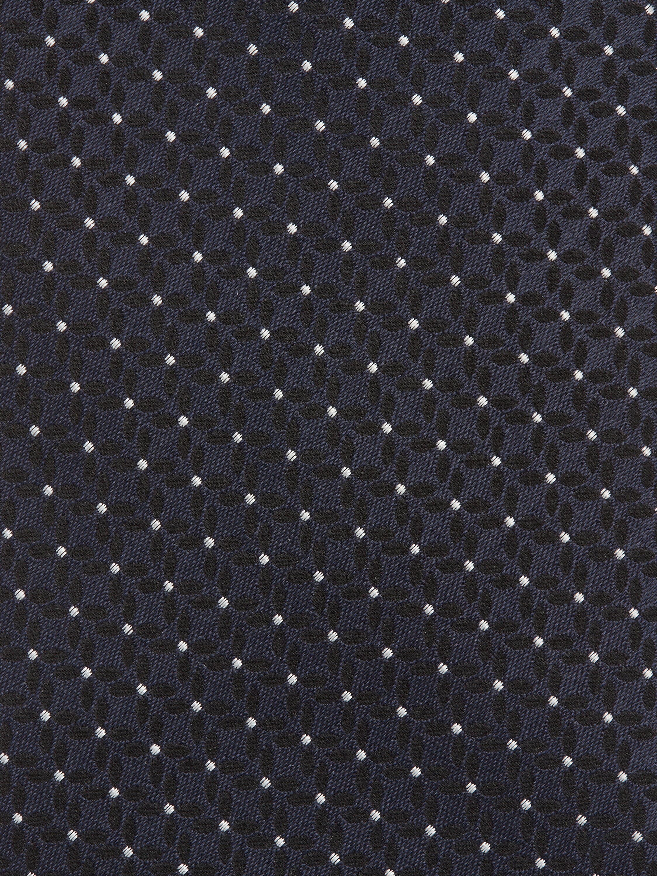 Dark Blue CENTO FILI Silk Tie Product detail photo #1