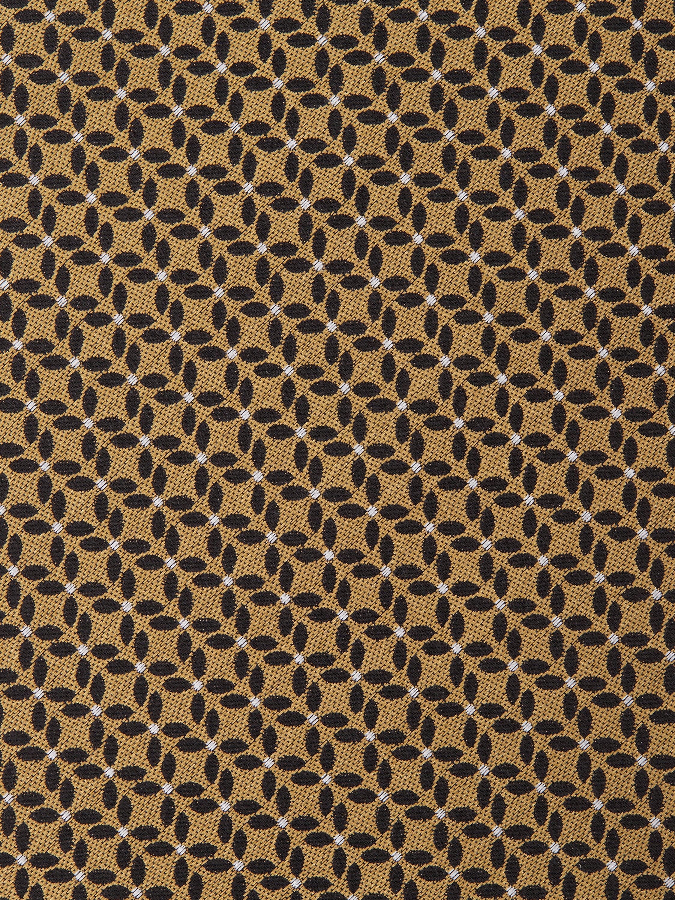 Yellow CENTO FILI Silk Tie Product detail photo #1