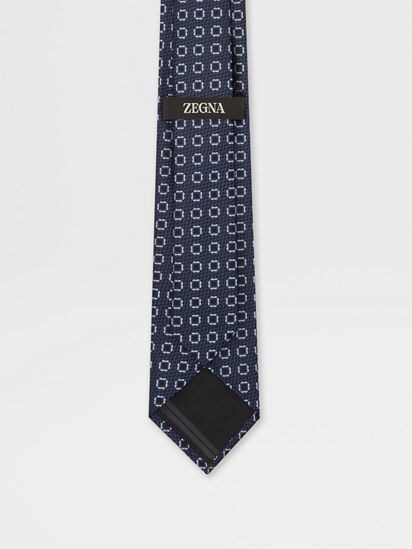 Ermenegildo Zegna ダークブルー シルクネクタイ - メルカリ