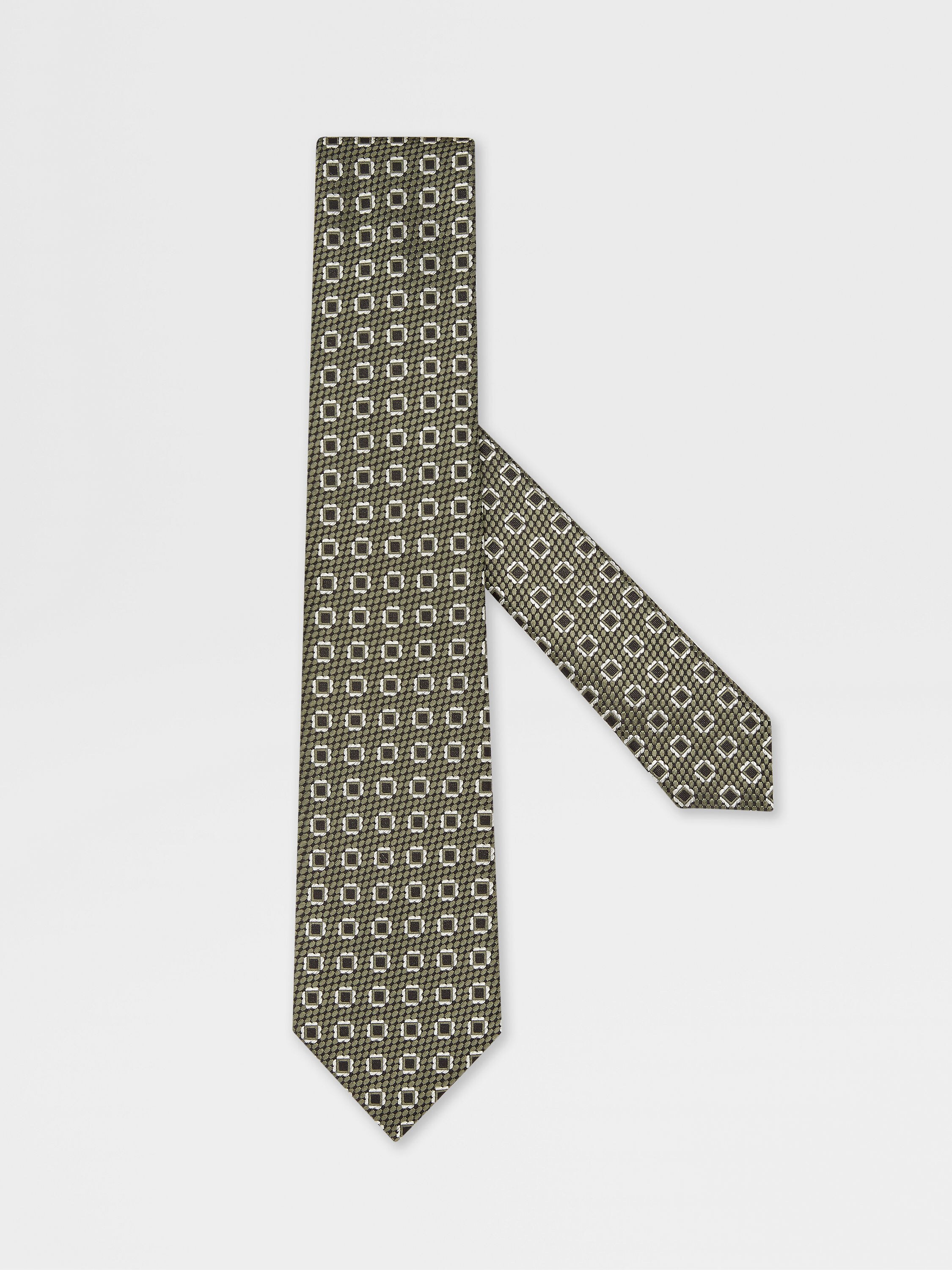 Dark Green Silk Tie Main product photo