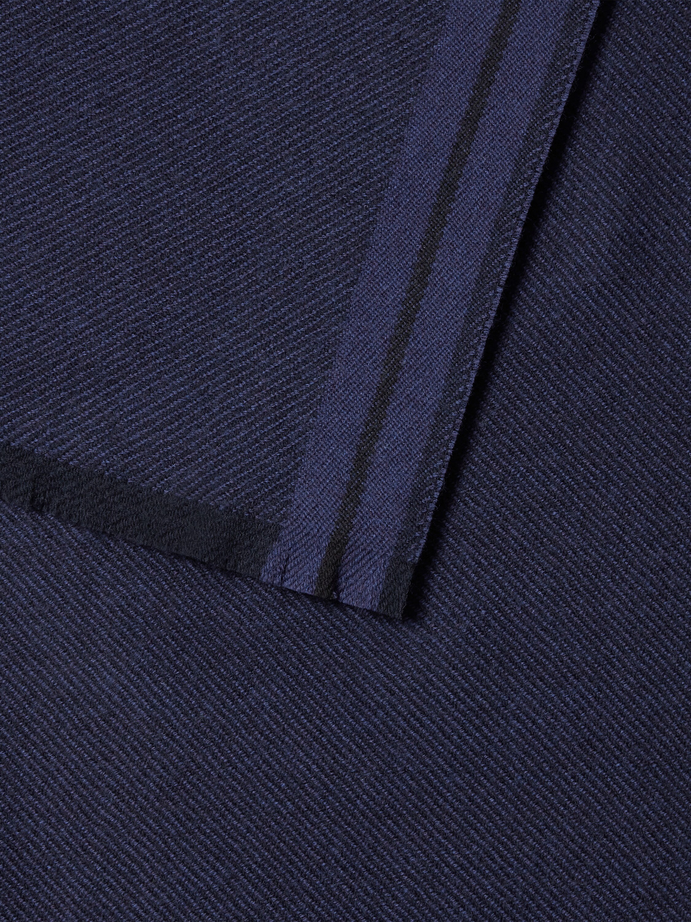Dark Blue Wool Scarf Product detail photo #1