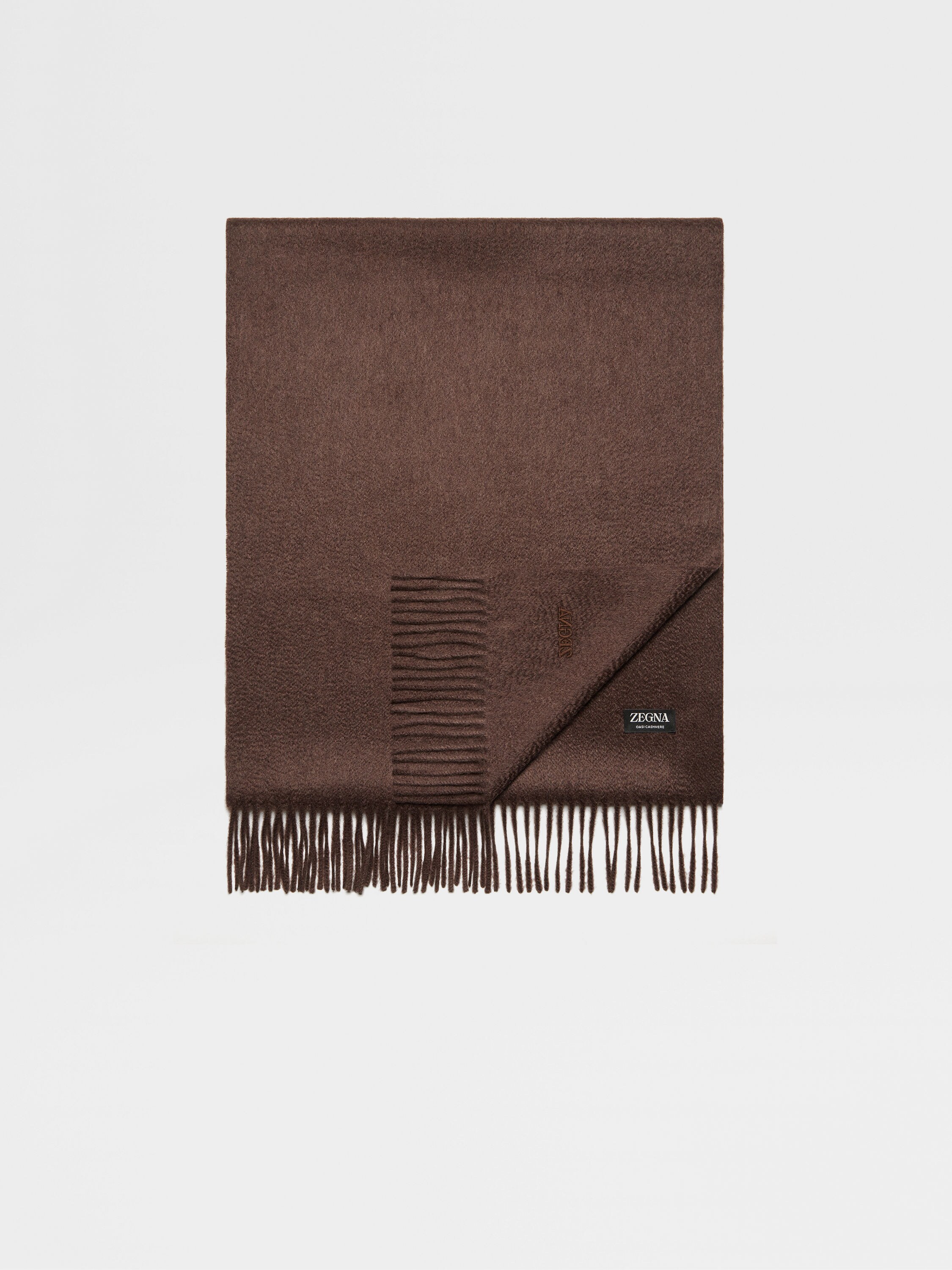 Dark Brown Oasi Cashmere Scarf