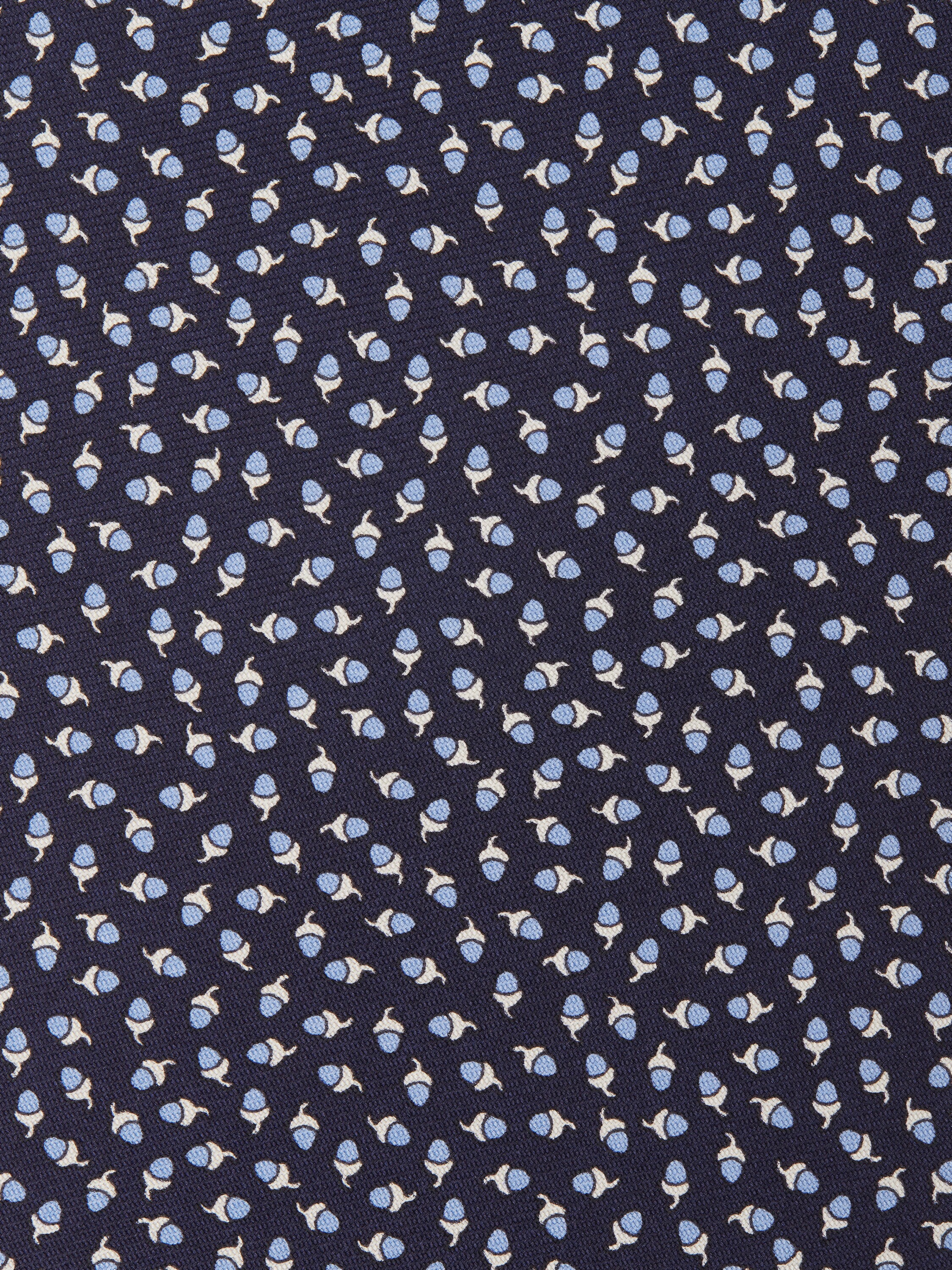 Cravatta in Seta Blu Scuro Foto #1 di dettaglio del prodotto