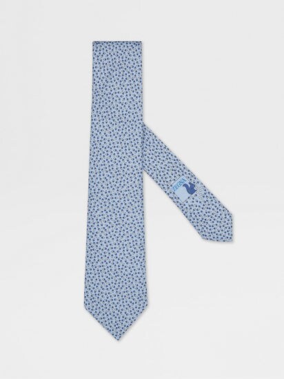 Light Blue Silk Tie FW24 31873574 | Zegna GR