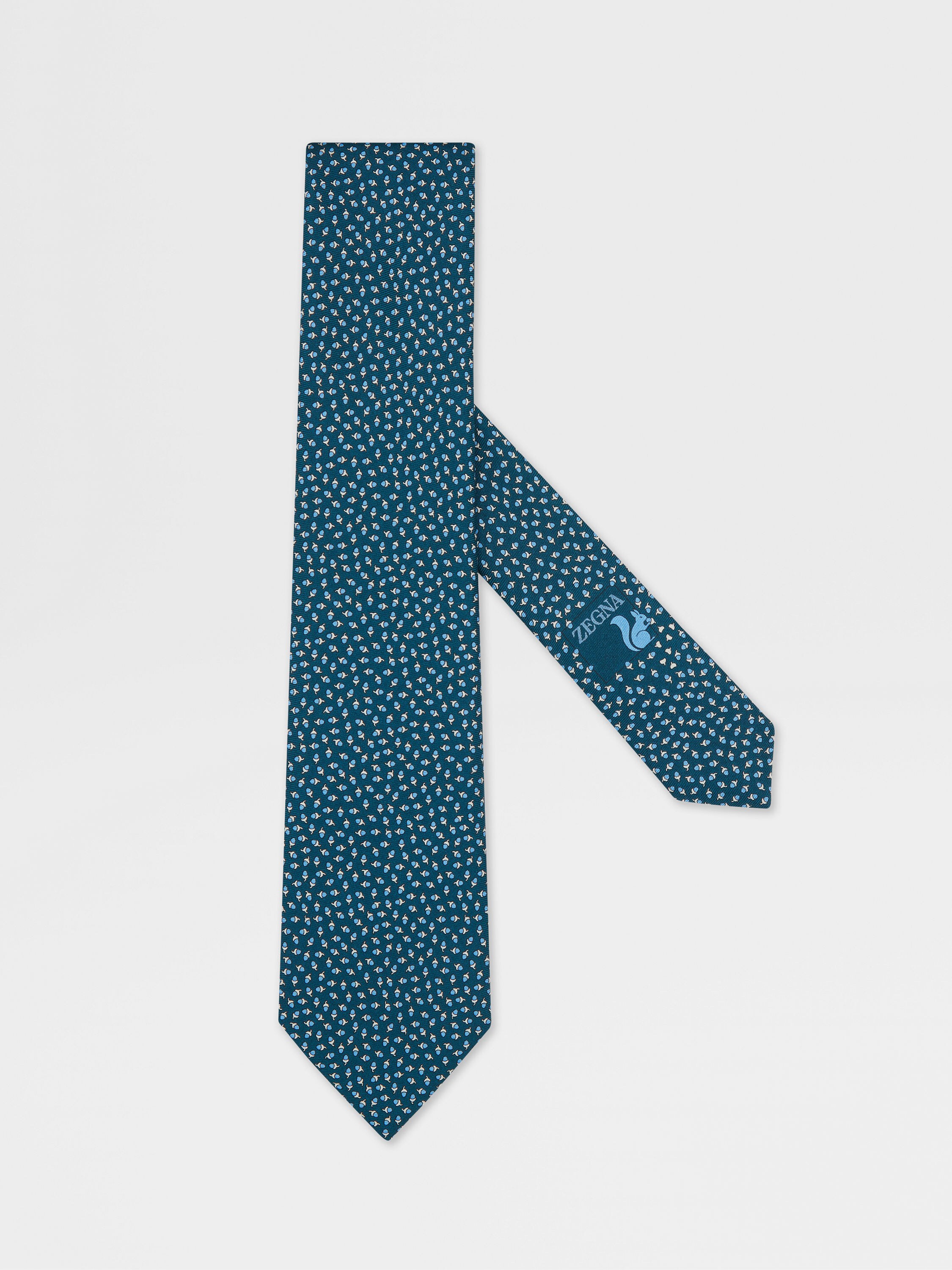 Dark Green Silk Tie Main product photo