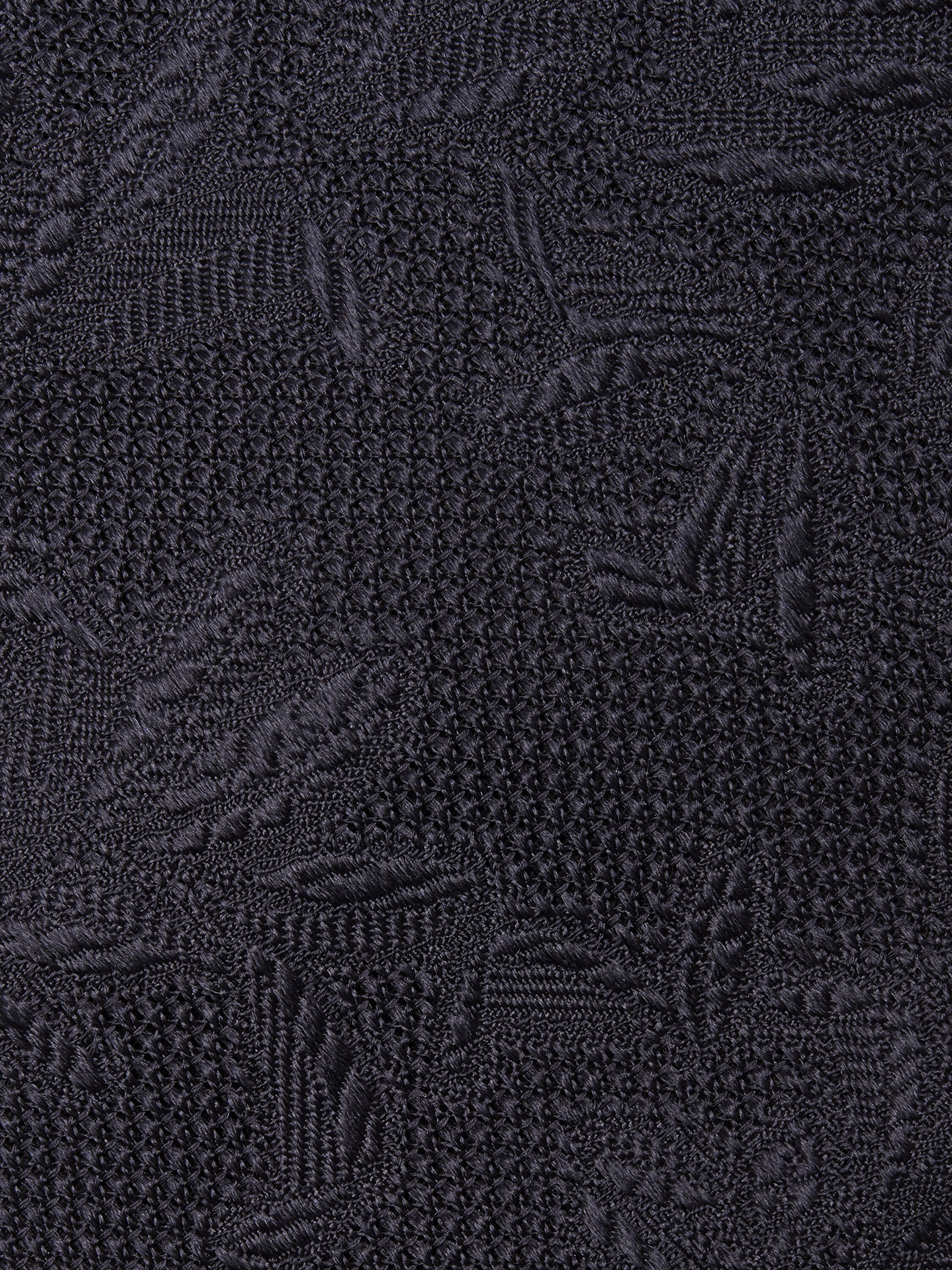 Dark Blue Silk Tie Product detail photo #1