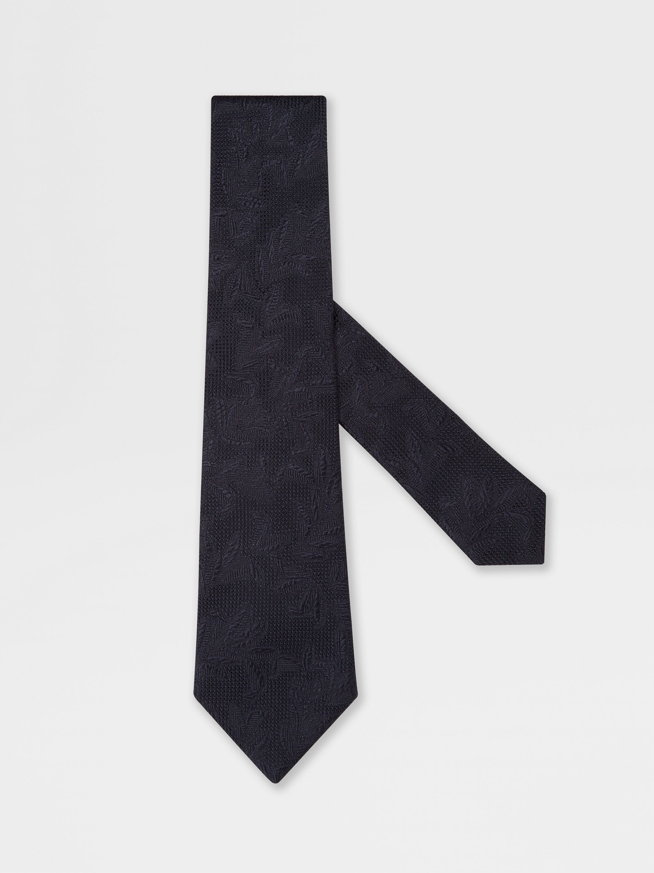 Dark Blue Silk Tie Main product photo