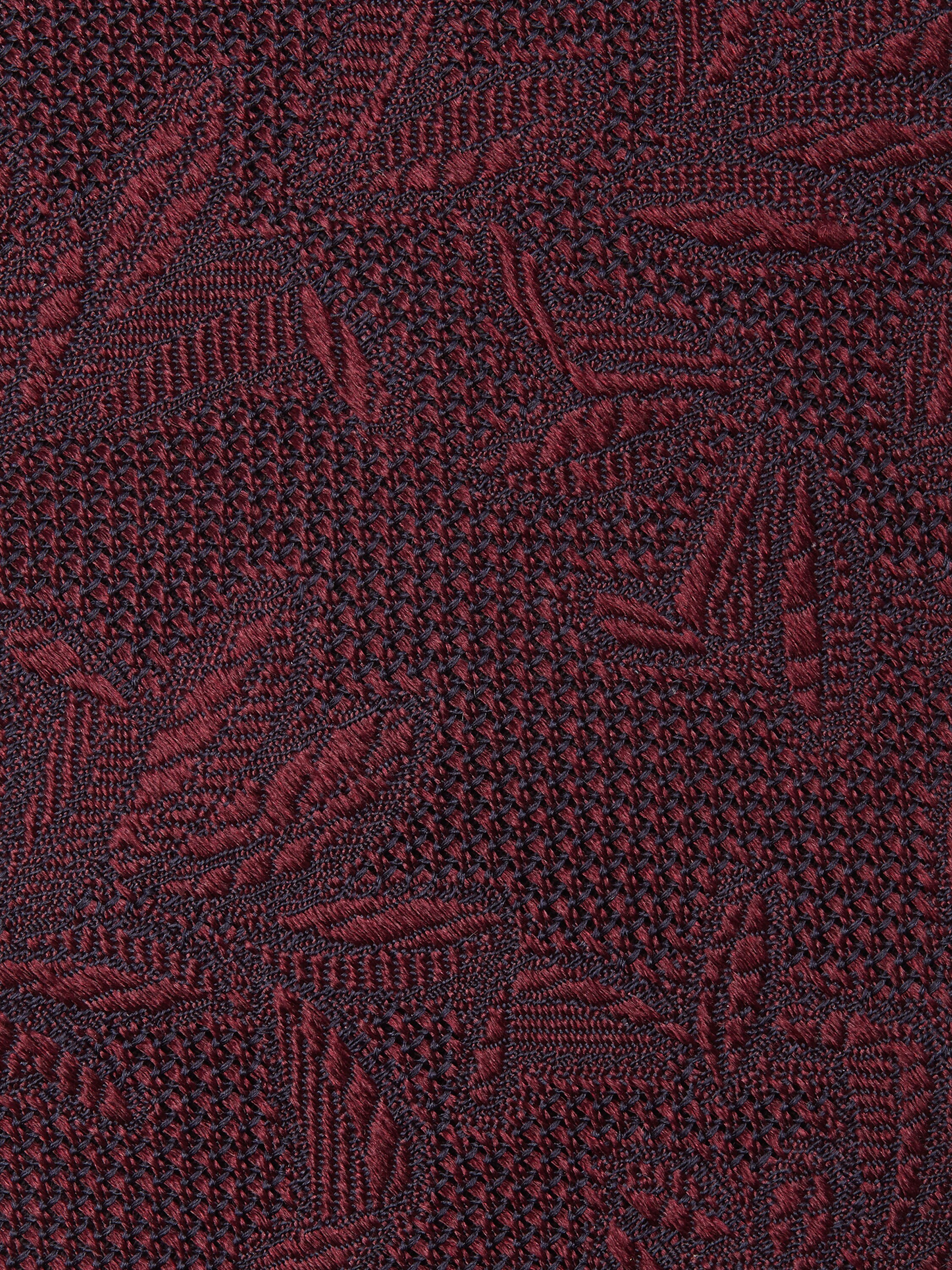 Burgundy Silk Tie Product detail photo #1