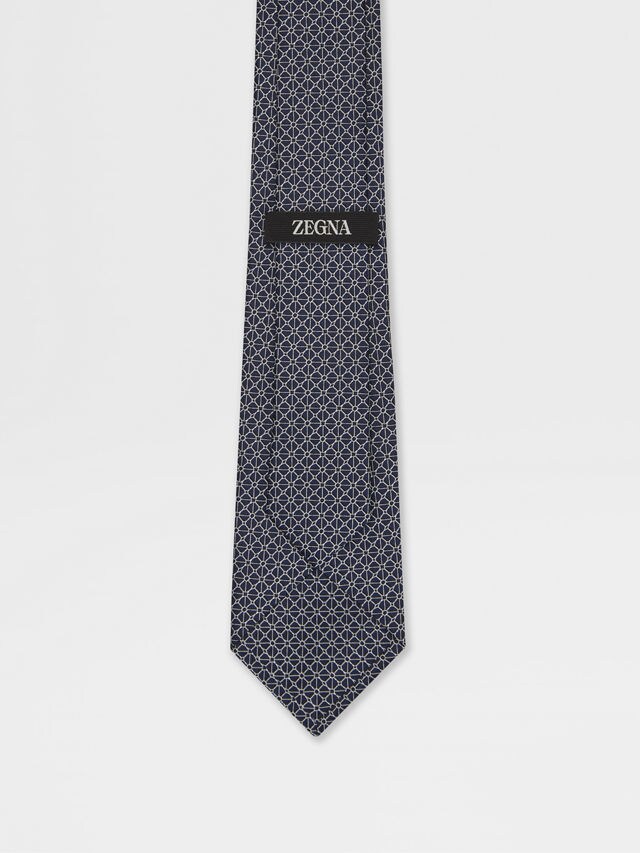 Dark Blue Silk Tie Product detail photo #2