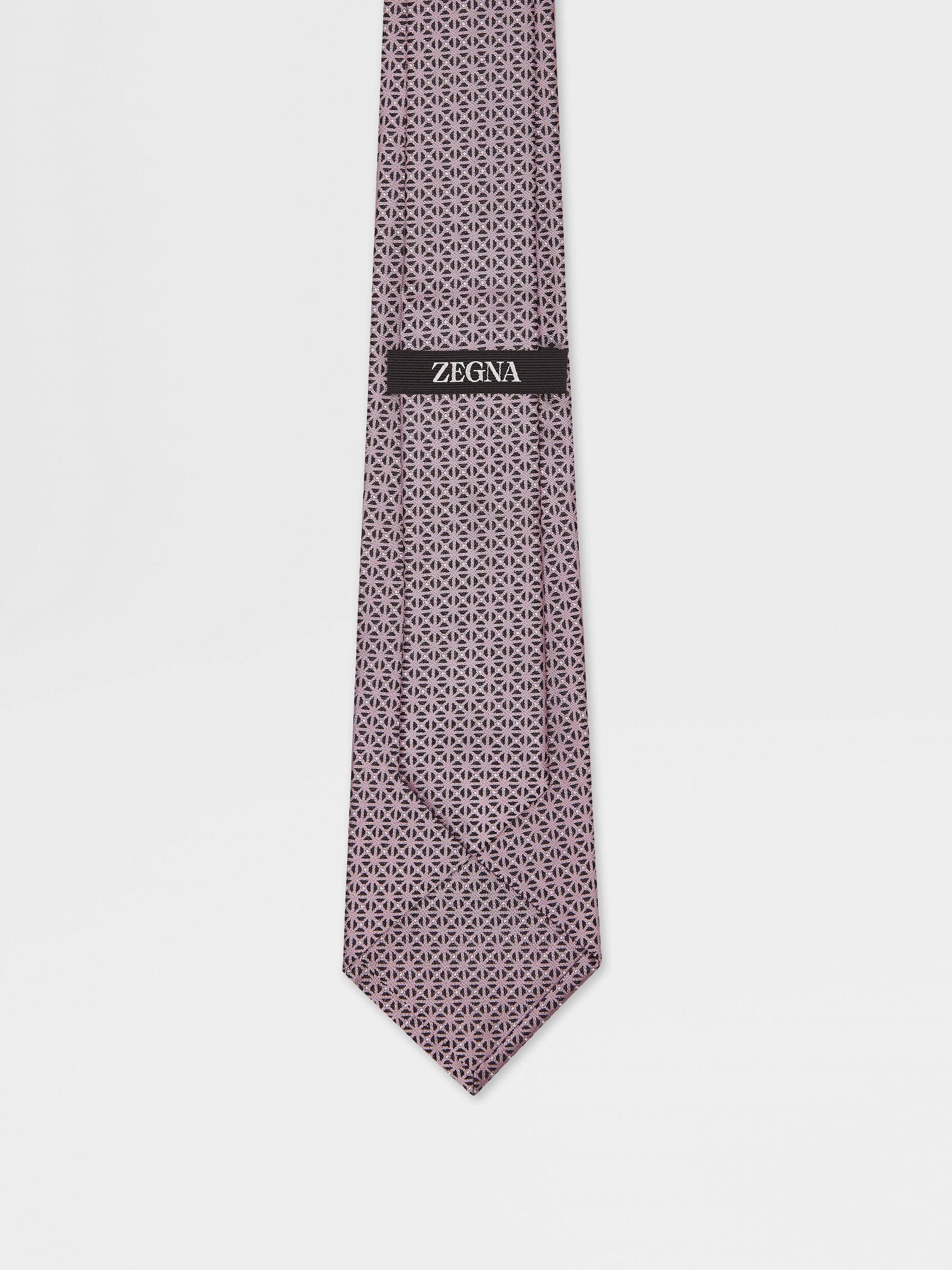 Corbata de Seda Rosa Foto #2 de detalle del producto