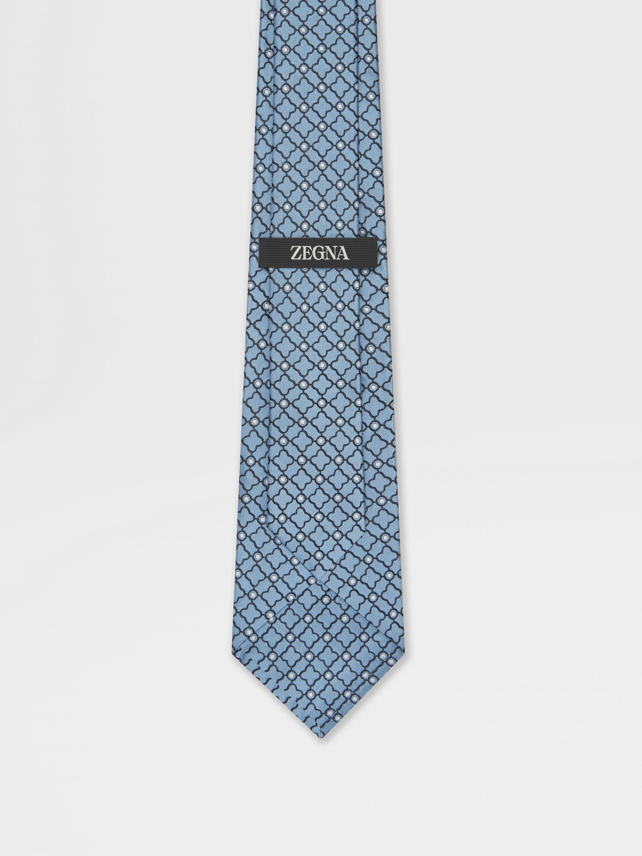Light Blue Silk Tie Product detail photo #2