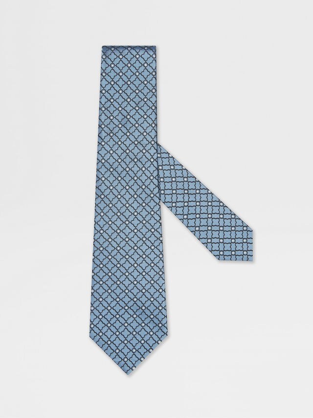 Light Blue Silk Tie Main product photo