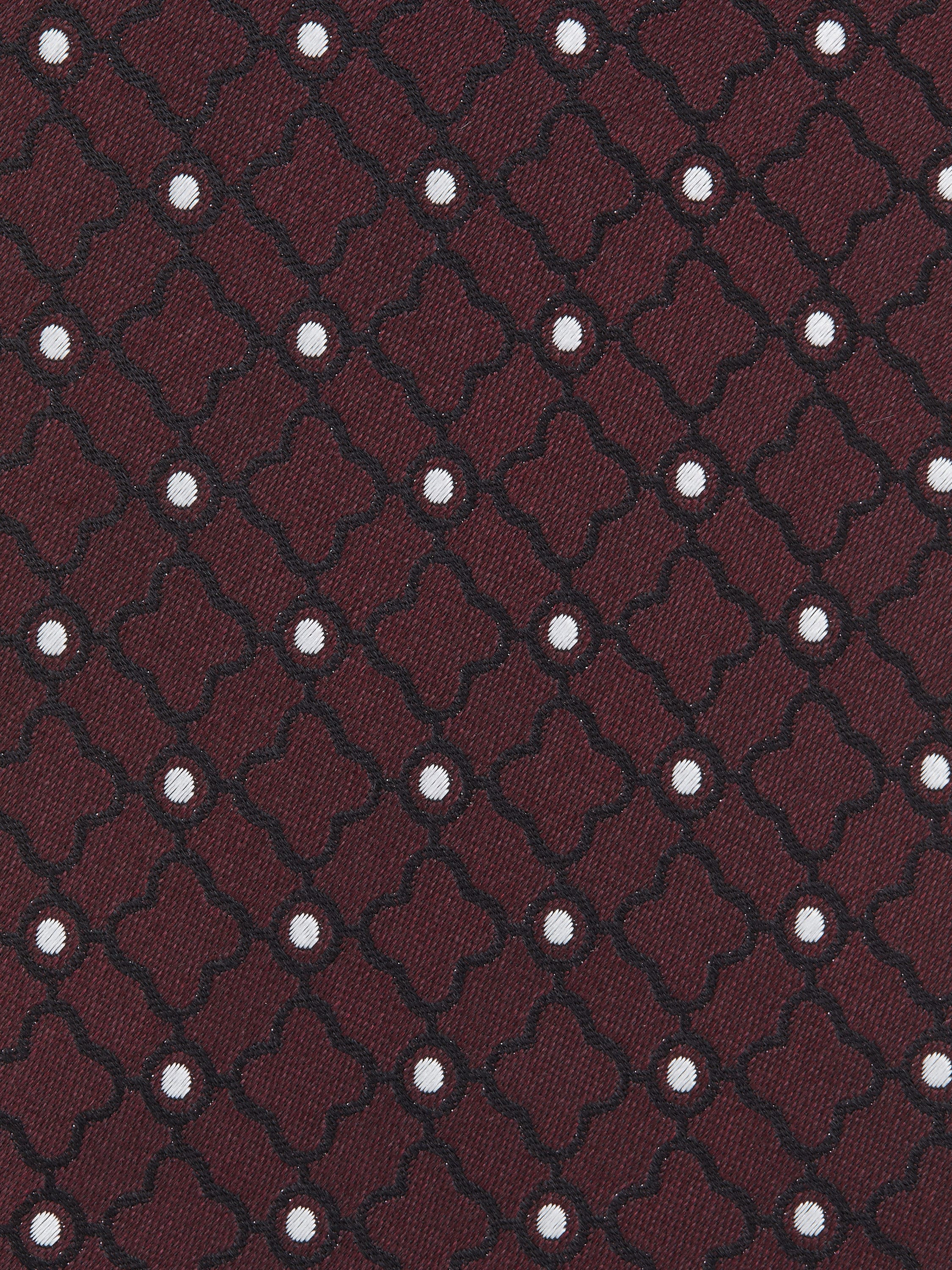 Burgundy Silk Tie Product detail photo #1