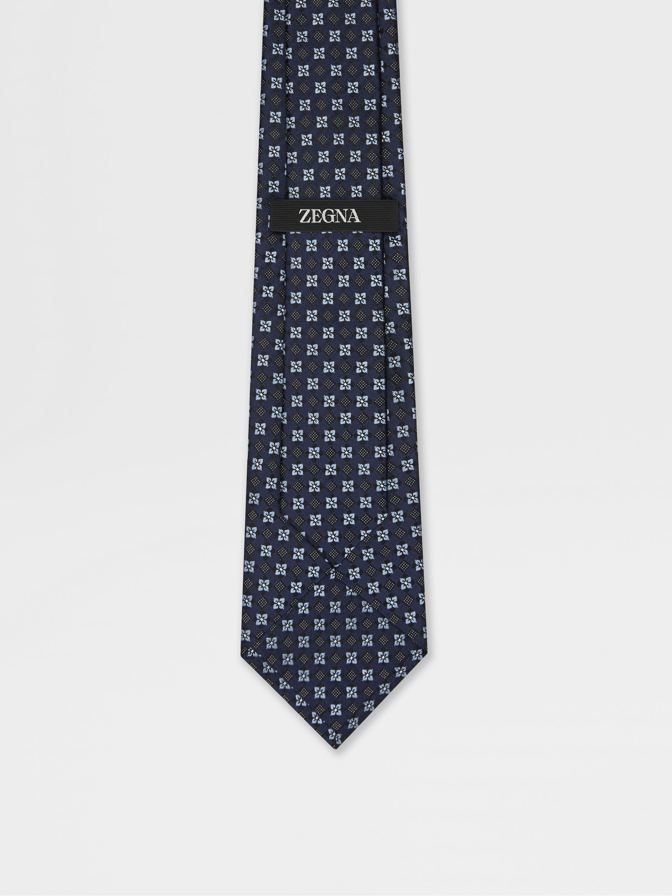 Dark Blue Silk Tie Product detail photo #2