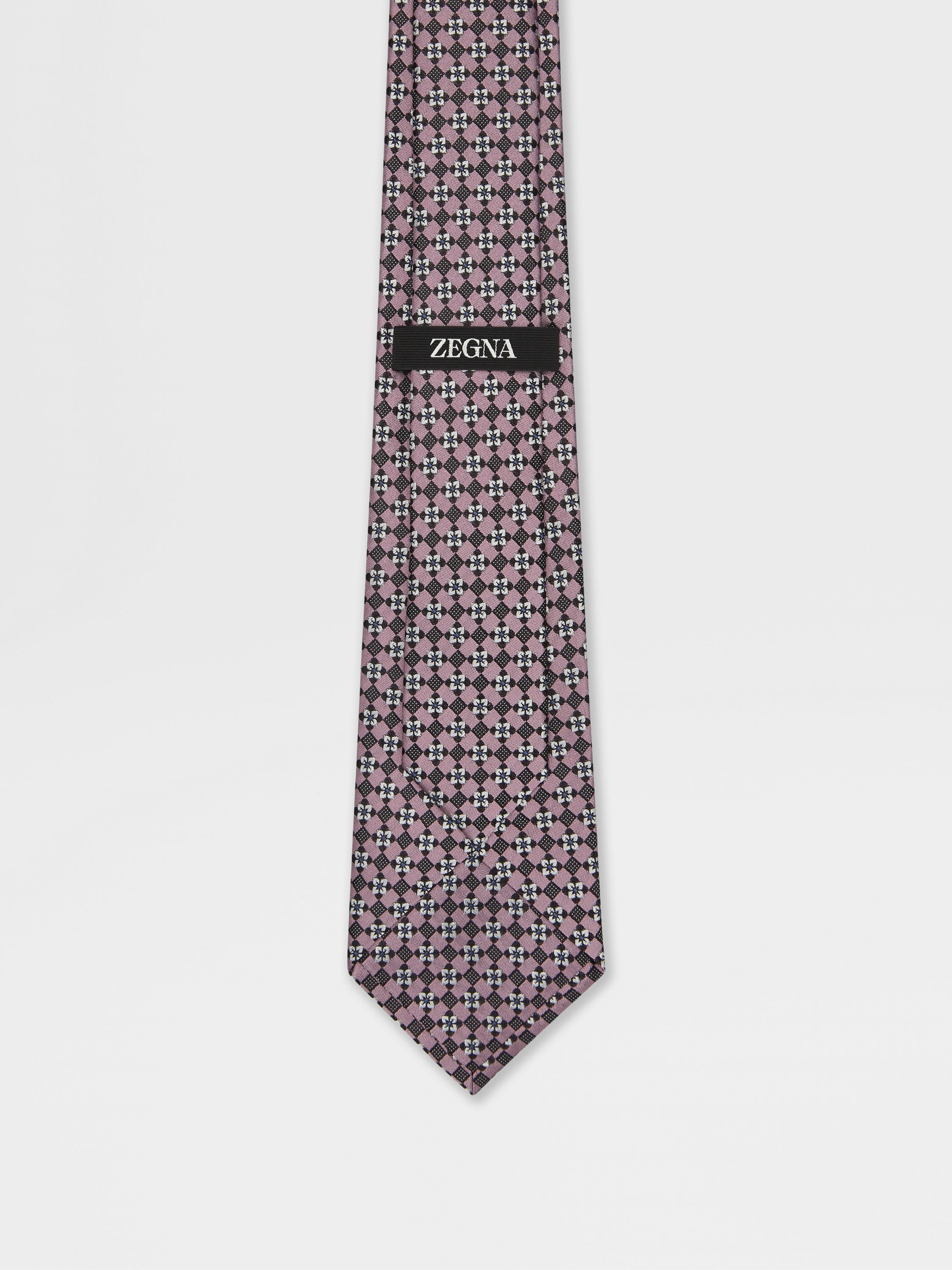 粉色桑蚕丝领带 产品细节图 #2