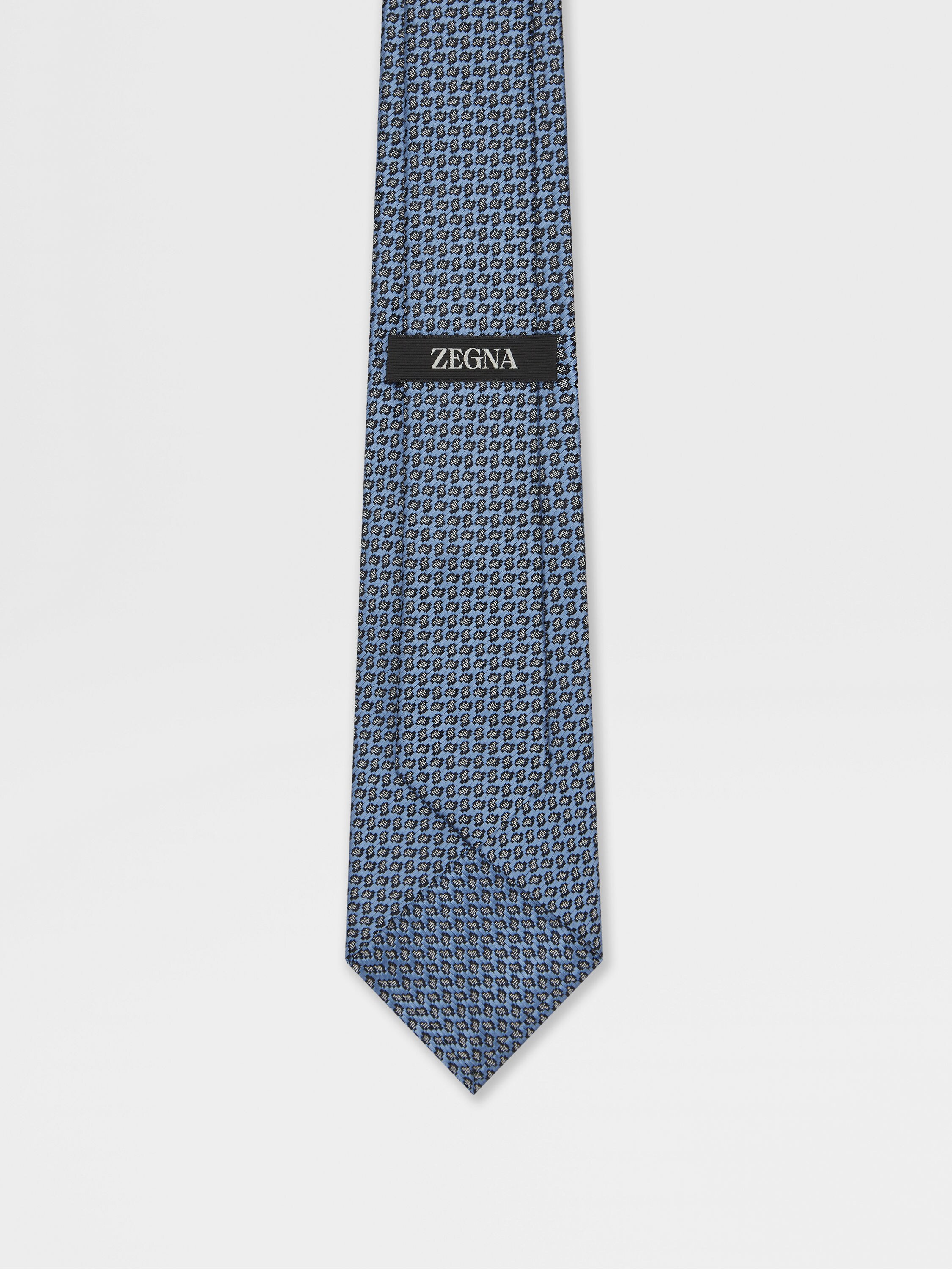 Light Blue Silk Tie Product detail photo #2