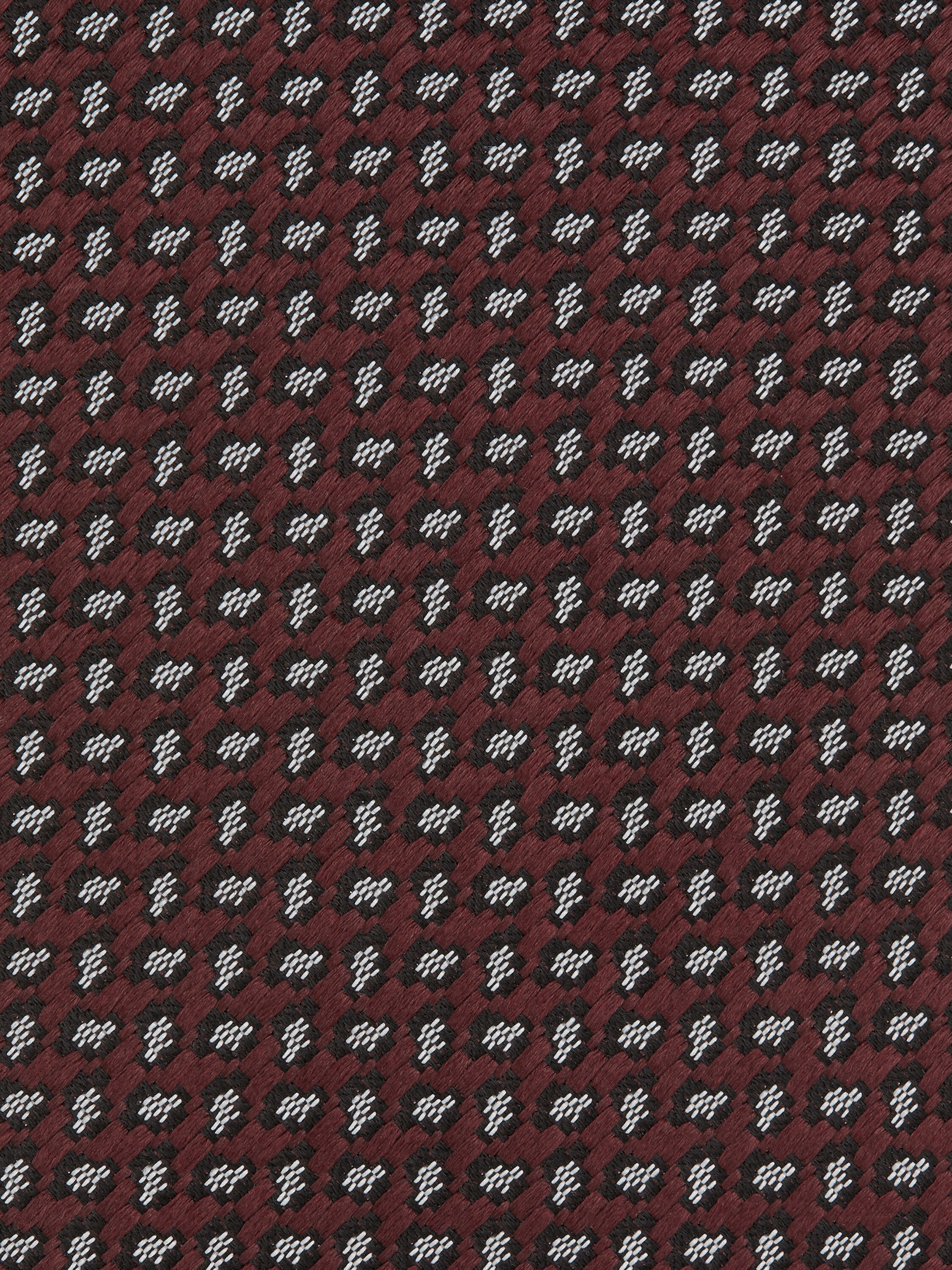 酒红色桑蚕丝领带 产品细节图 #1