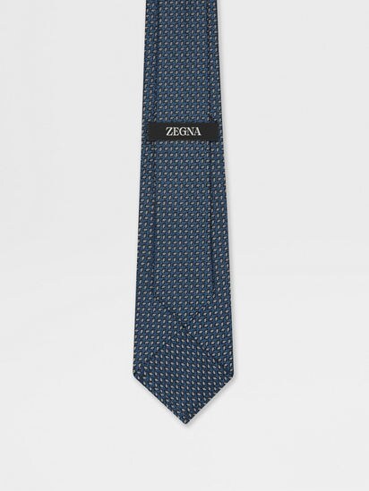 ティールブルー シルクタイ SS25 33653634 | Zegna JP