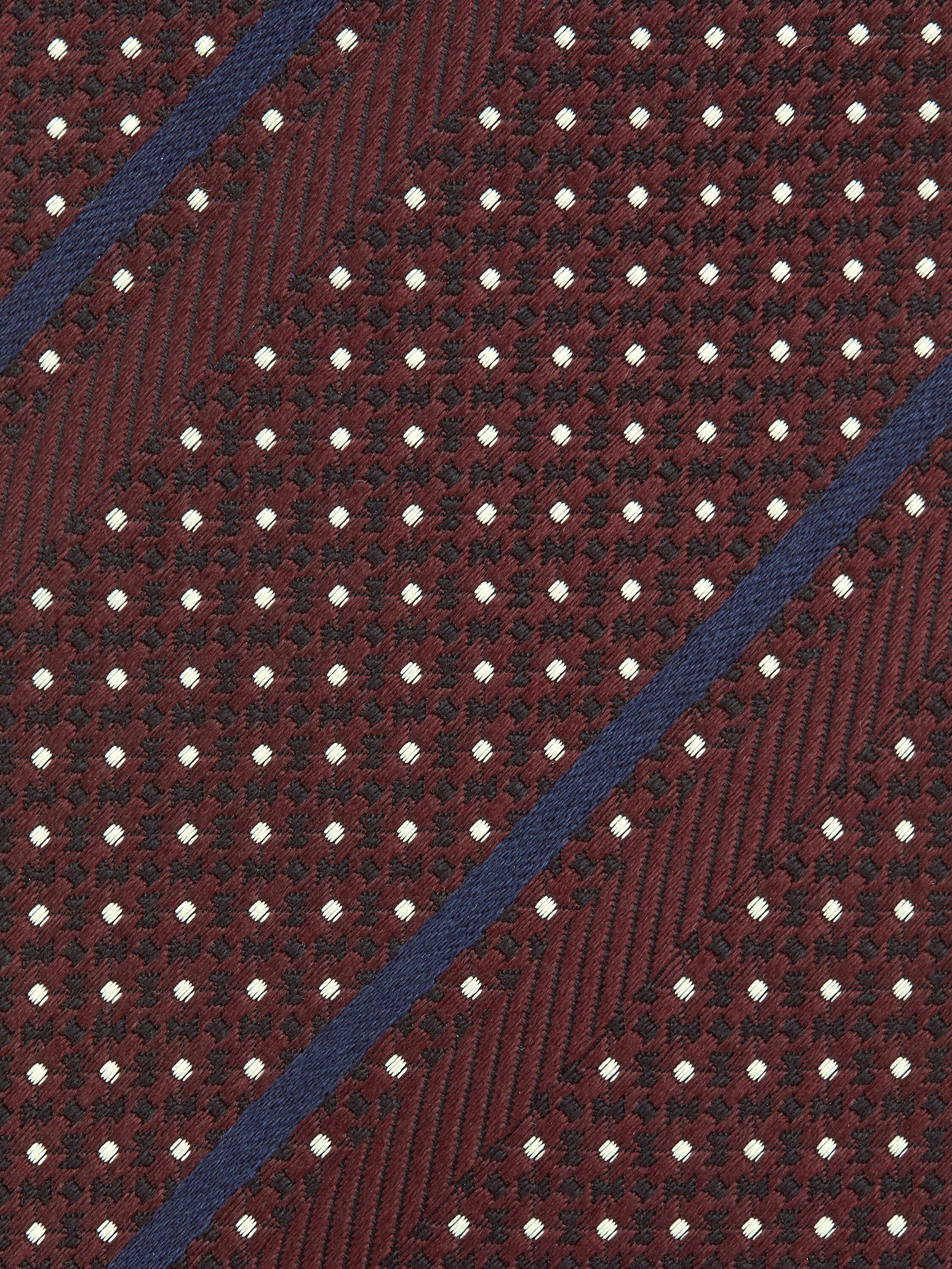 酒紅色絲質領帶 產品細節圖 #1