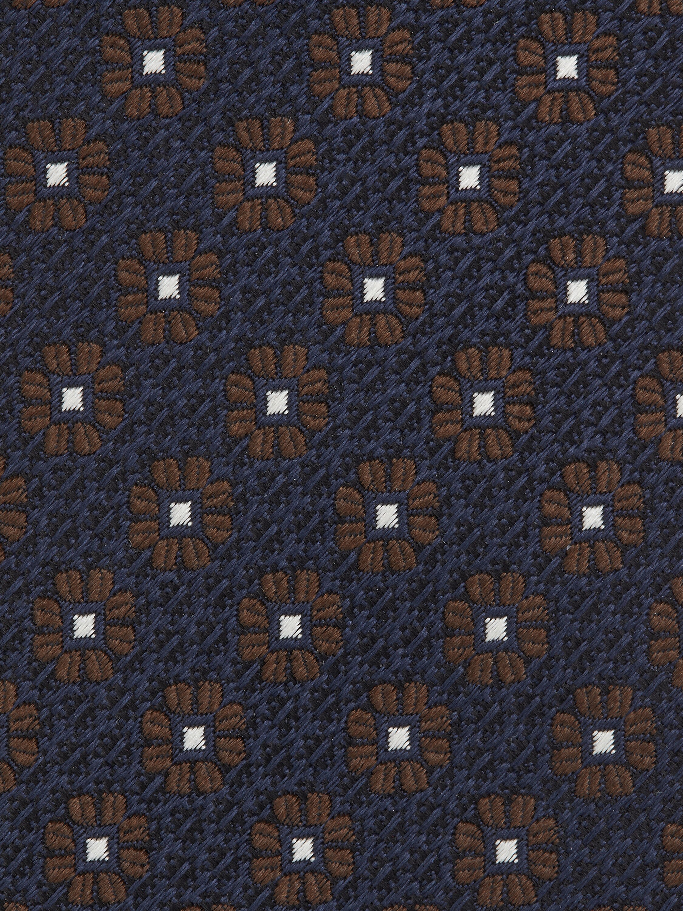 Dark Blue Silk Tie Product detail photo #1