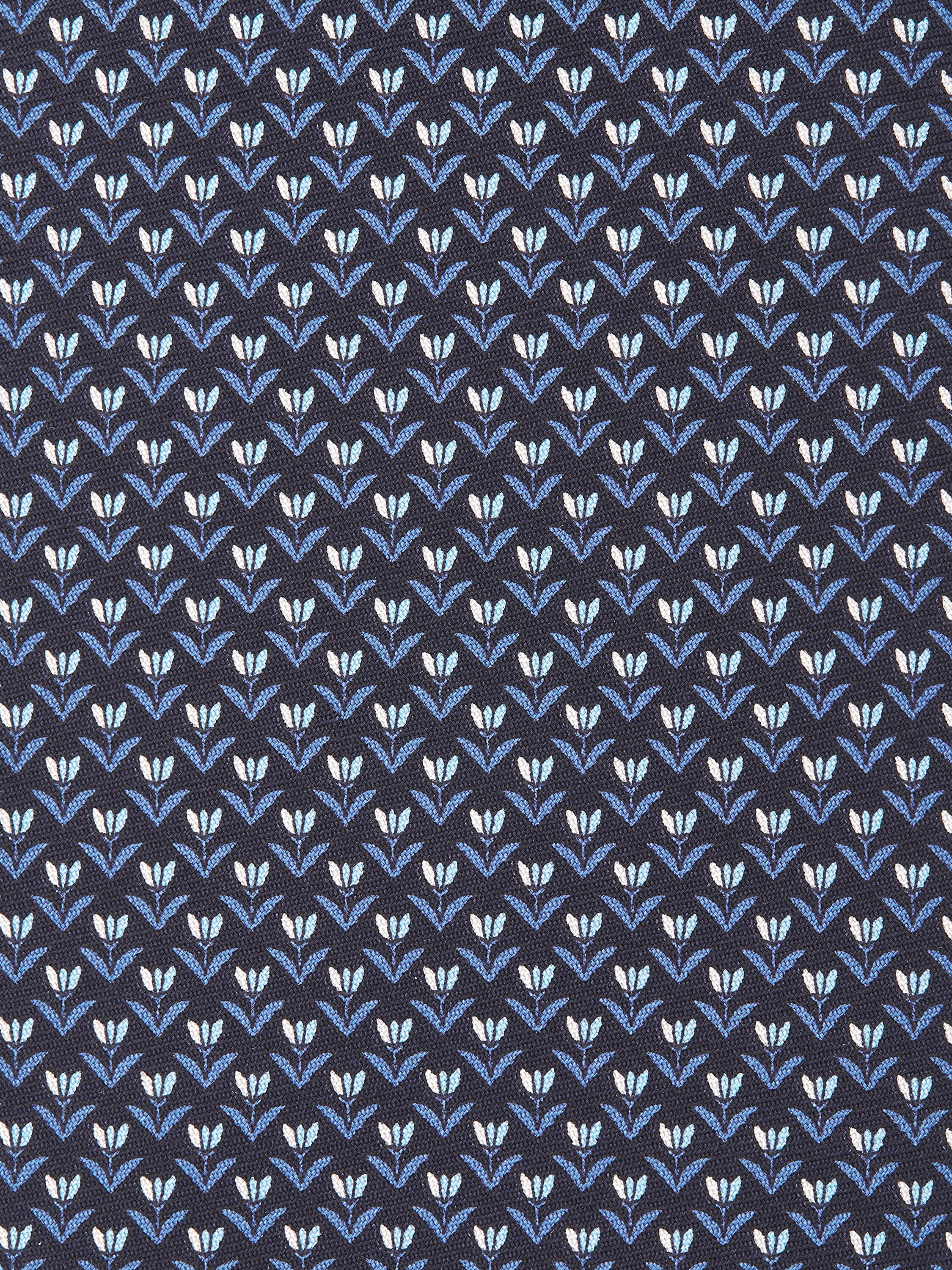 Navy Blue Silk Tie Product detail photo #1