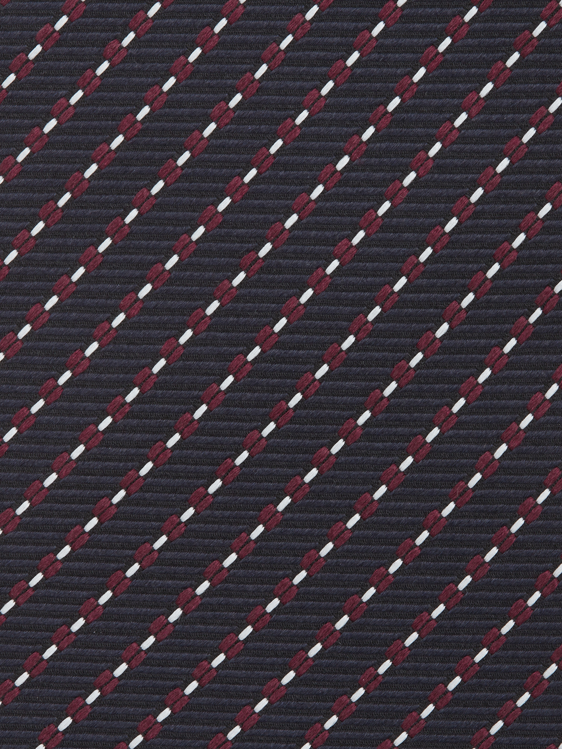 Dark Blue CINQUE PIEGHE Silk Tie Product detail photo #1