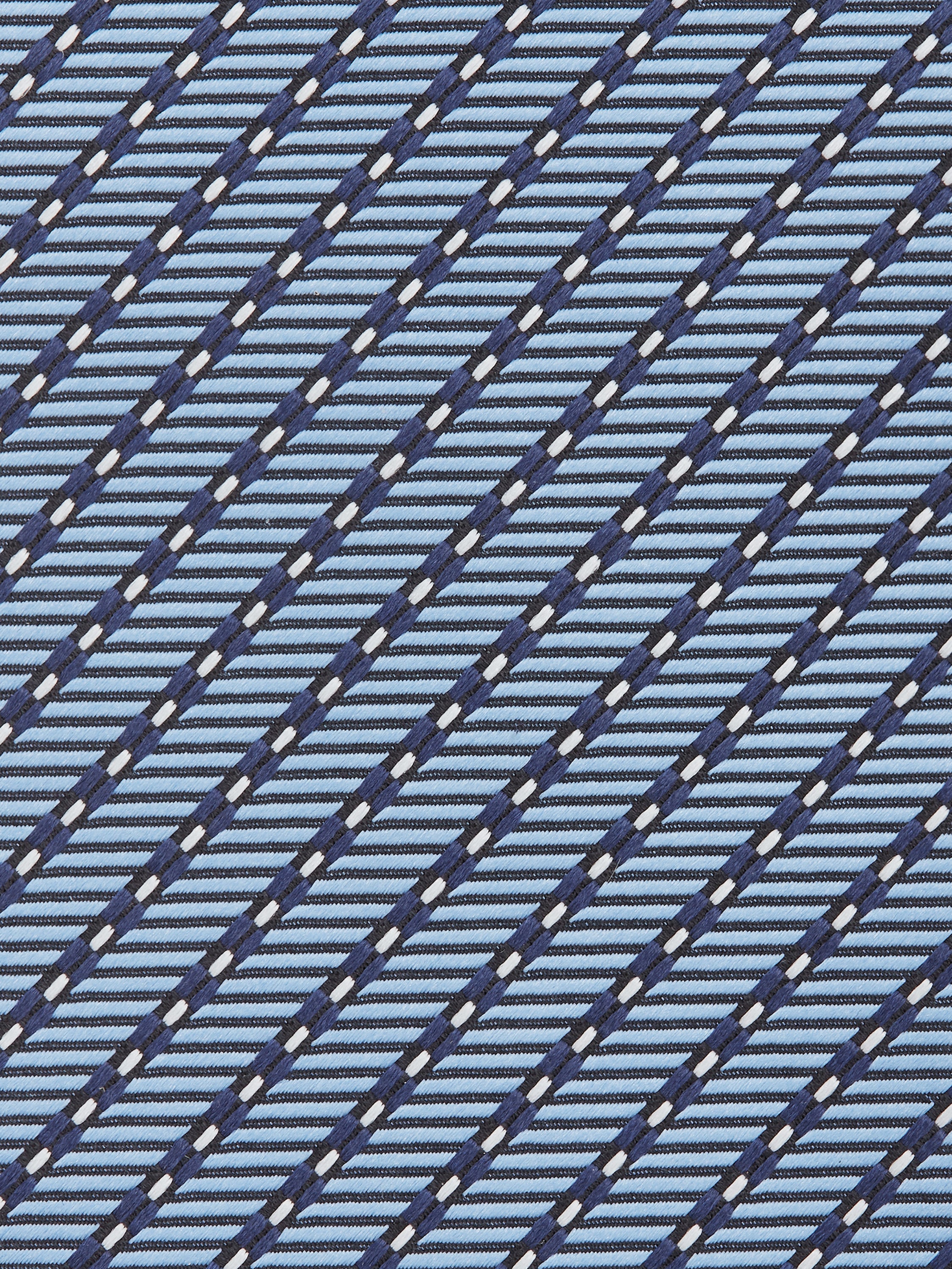 Light Blue CINQUE PIEGHE Silk Tie Product detail photo #1