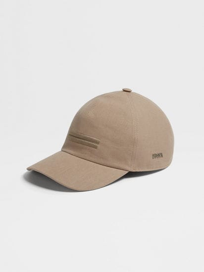 Beige Oasi Lino Baseball Cap SS25 33812740 | Zegna US Beige Oasi Lino Baseball Cap SS25 33812740 | Zegna US