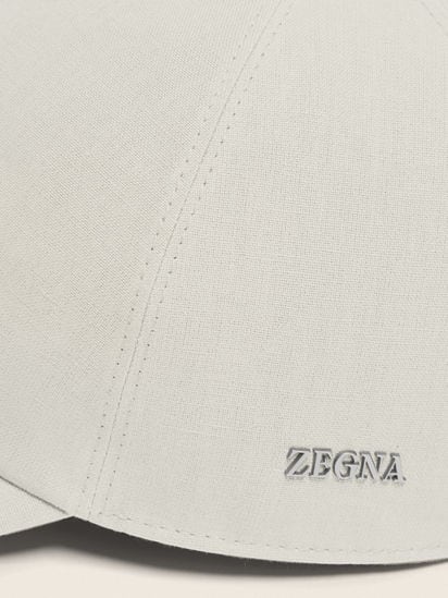 White Oasi Lino Baseball Cap SS26 33812753 | Zegna US