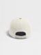 White Oasi Lino Baseball Cap Product detail photo #2
